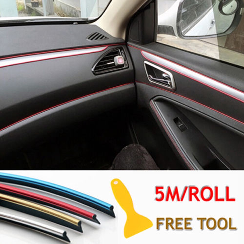 Unique Car Styling Strips Trim Decals Interior Door Sticker