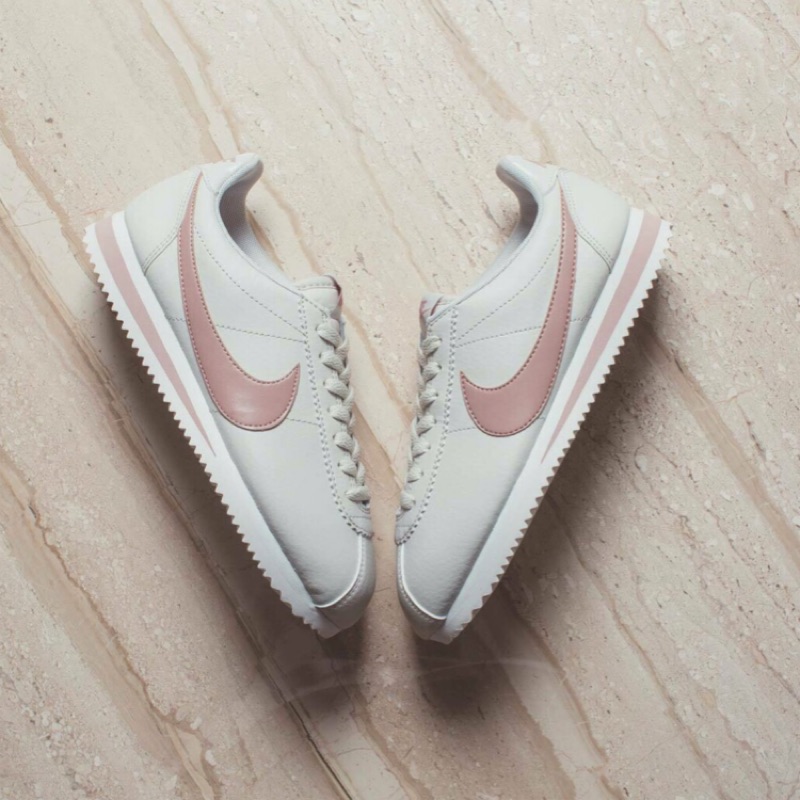 nike cortez pink gold