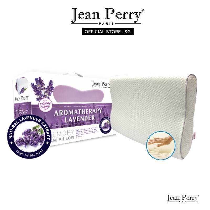 Jean Perry Lavender Contour Memory Pillow I Neck Support Pillow I