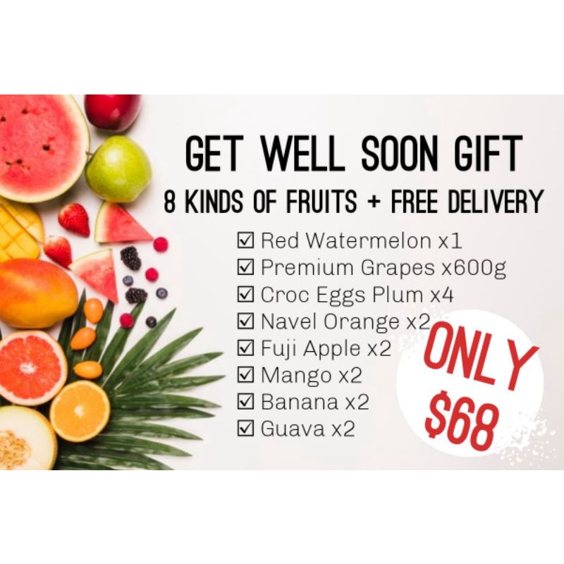 Get Well Soon Fruits Gift pack Shopee Singapore