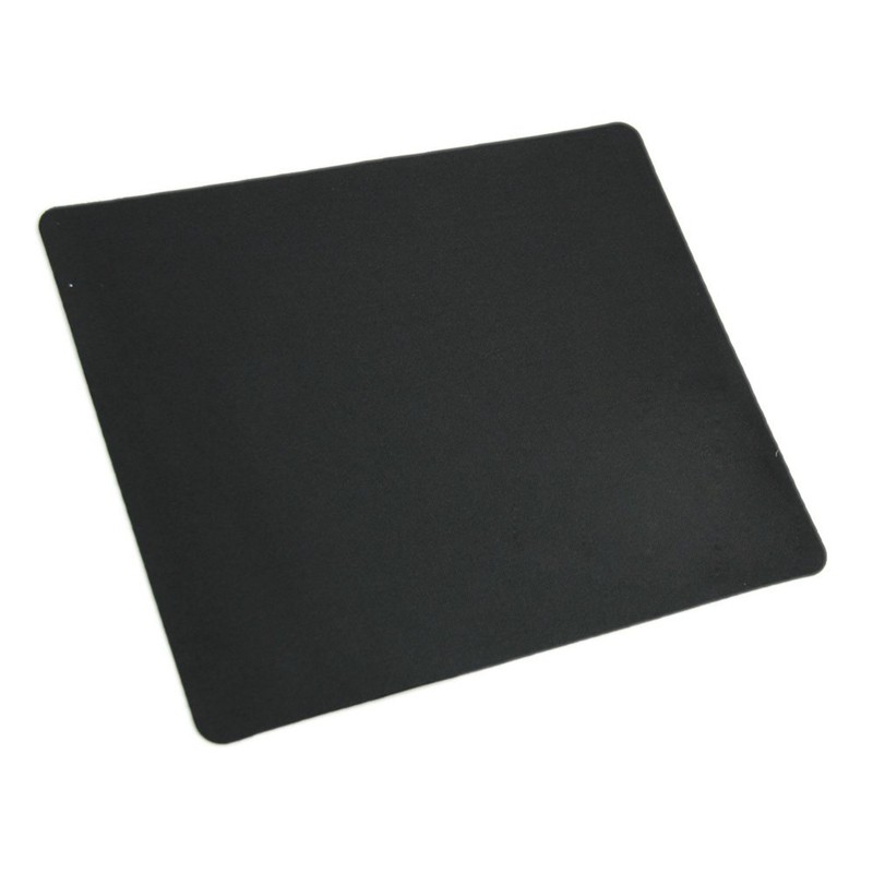 Black Slim Square Mouse Pad Mat Mousepad For PC Optical Laser Mouse ...