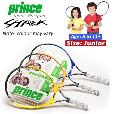 Prince Colourful Tennis Racquet Shark Junior Authentic ...