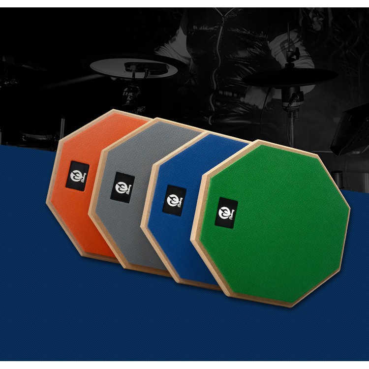 【Local Shipment】8 Inch Rubber Wooden Dumb Drum Practice Training Drum Pad for Jazz Drums Exercise