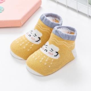 Baby New Socks Set 6 Pairs Advanced Combed Cotton 0-3 Years Cartoon Non-slip Socks Set #7