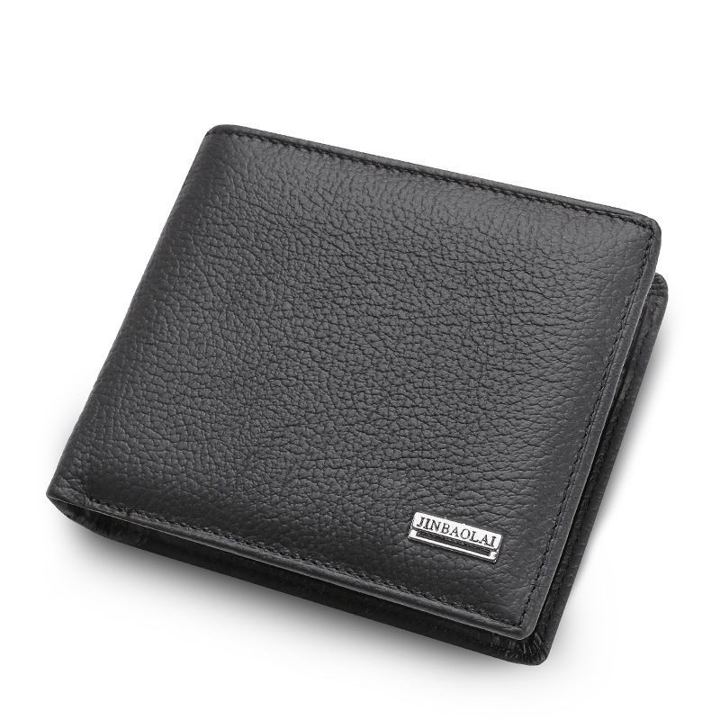 Men Wallet Short Genuine Leather Wallet Mens Coin Purse Bag Cuzdan Wallet Card Money Purse Wallet