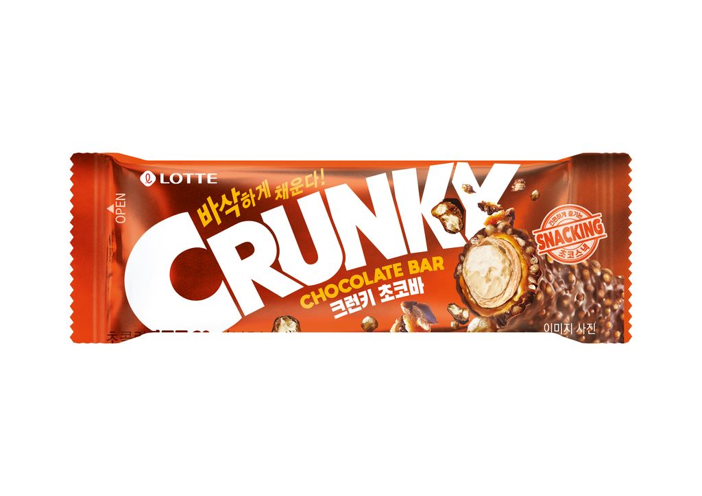 Lotte Crunky Bar Chocolate 30g [Korean] Shopee Singapore