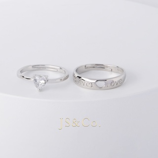 Image of thu nhỏ JS&Co. Premium 18k Platinum Plated Couple Ring Set Promise Ring with Zircon Timeless Fashion Accessories Birthday Gift Cincin Couple #6