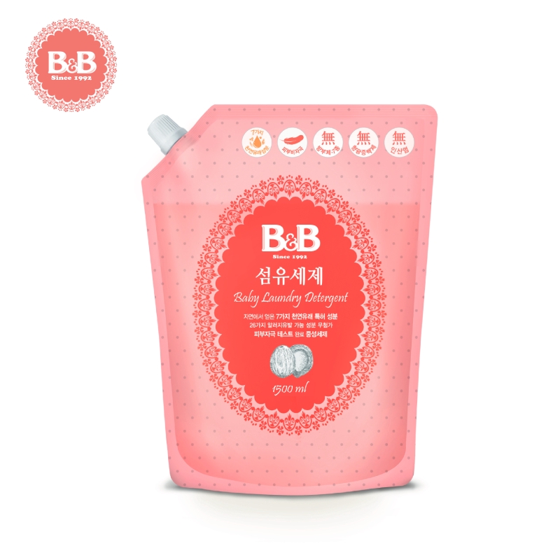 B B Fabric Detergent 1500ml Cap Refill Shopee Singapore