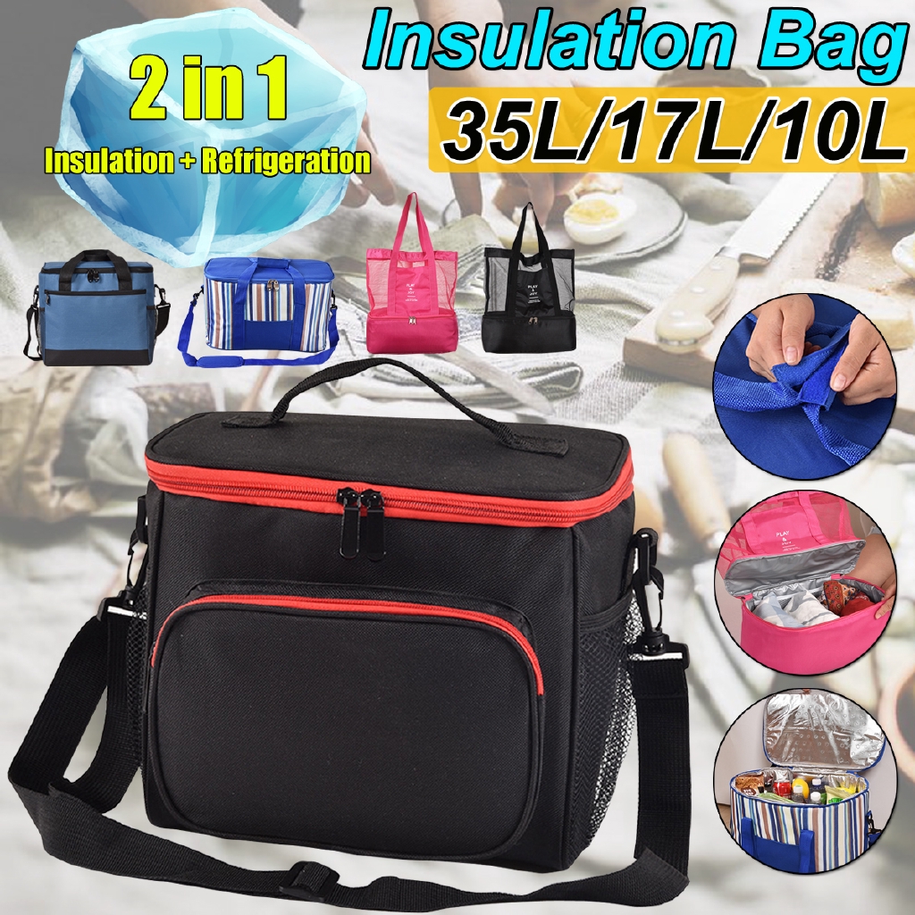 35 17 10l Portable Insulated Thermal Cooler Lunch Box Bento Tote Storage Bag