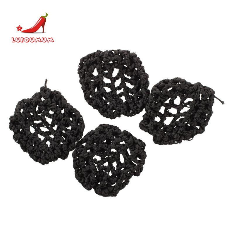 Hotel Waitress Elastic Nylon Black Net Bun Hair Covers Ornament