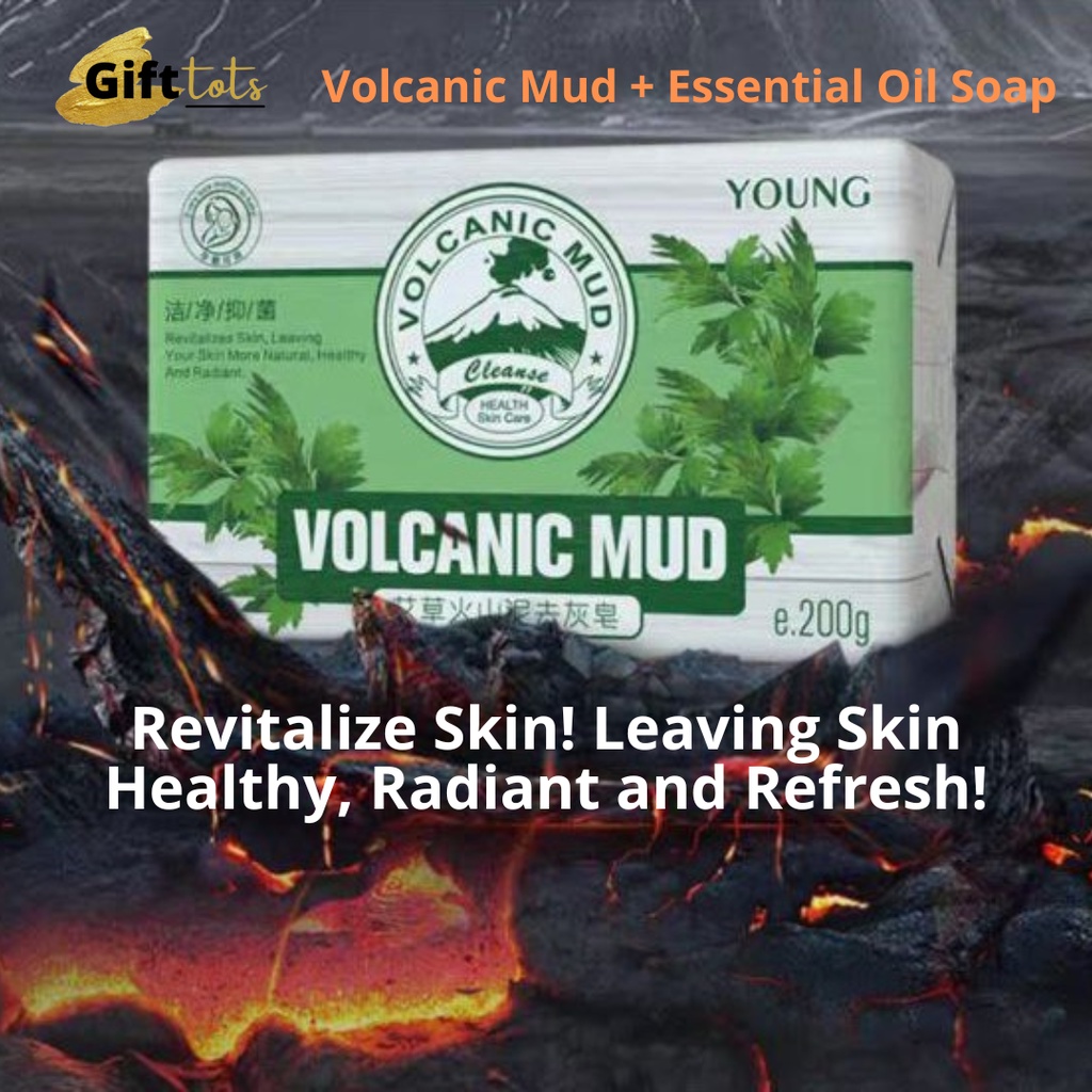 [SG] Volcanic Mud + Essential Oil Soap, Suitable for all skin types