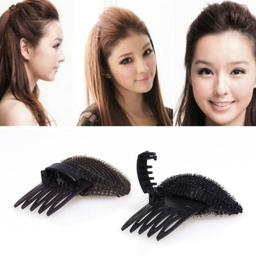 Blu2 Mini Women Hairpin Headwear Princess Bump Up Fringe Pad