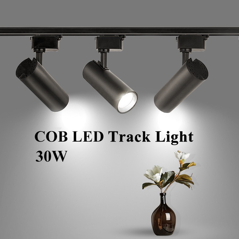 30W COB Led Track Light Lamp 220V Track Lamps Lights Lighting Fixtures ...