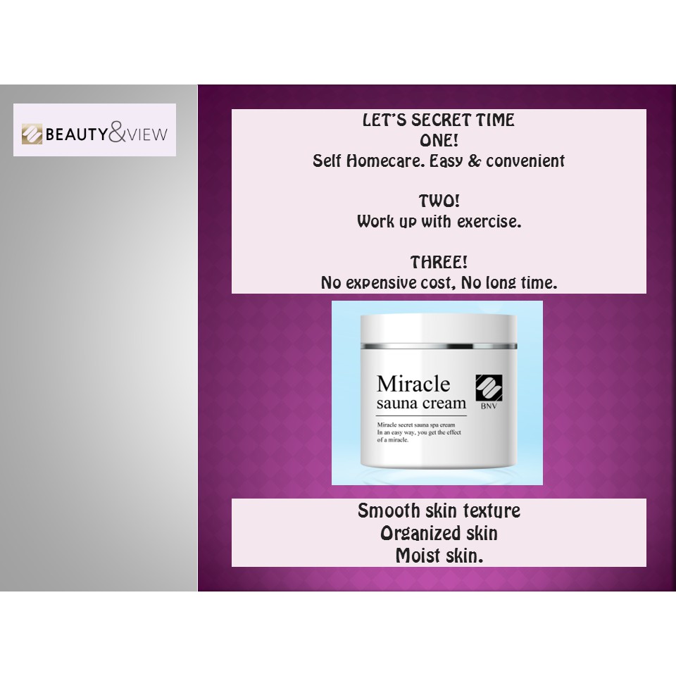 miracle sauna cream
