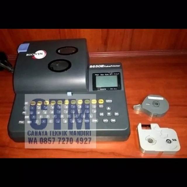biovin s650e tube printer