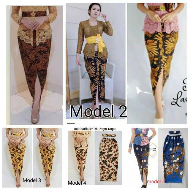 Batik Skirt And Obi Subordinate Kebaya Batik Beautiful And Modern Shopee Singapore