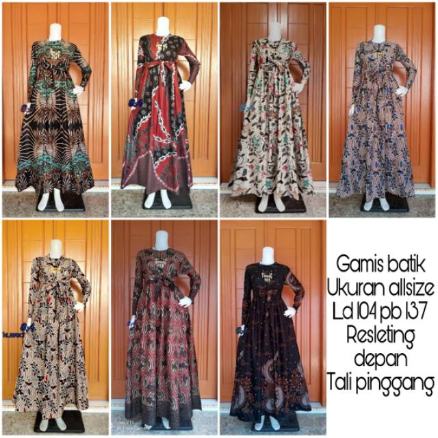 GAMIS BATIK LASEMAN  PEKALONGAN MANGGAR PADI SEKAR 