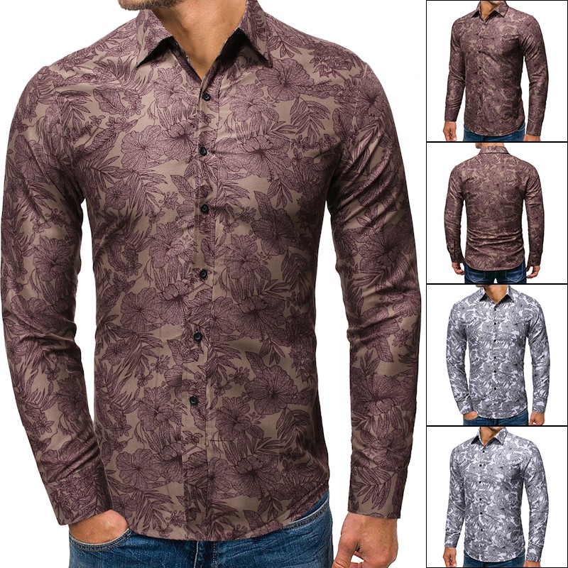 hawaiian long sleeve dress shirts