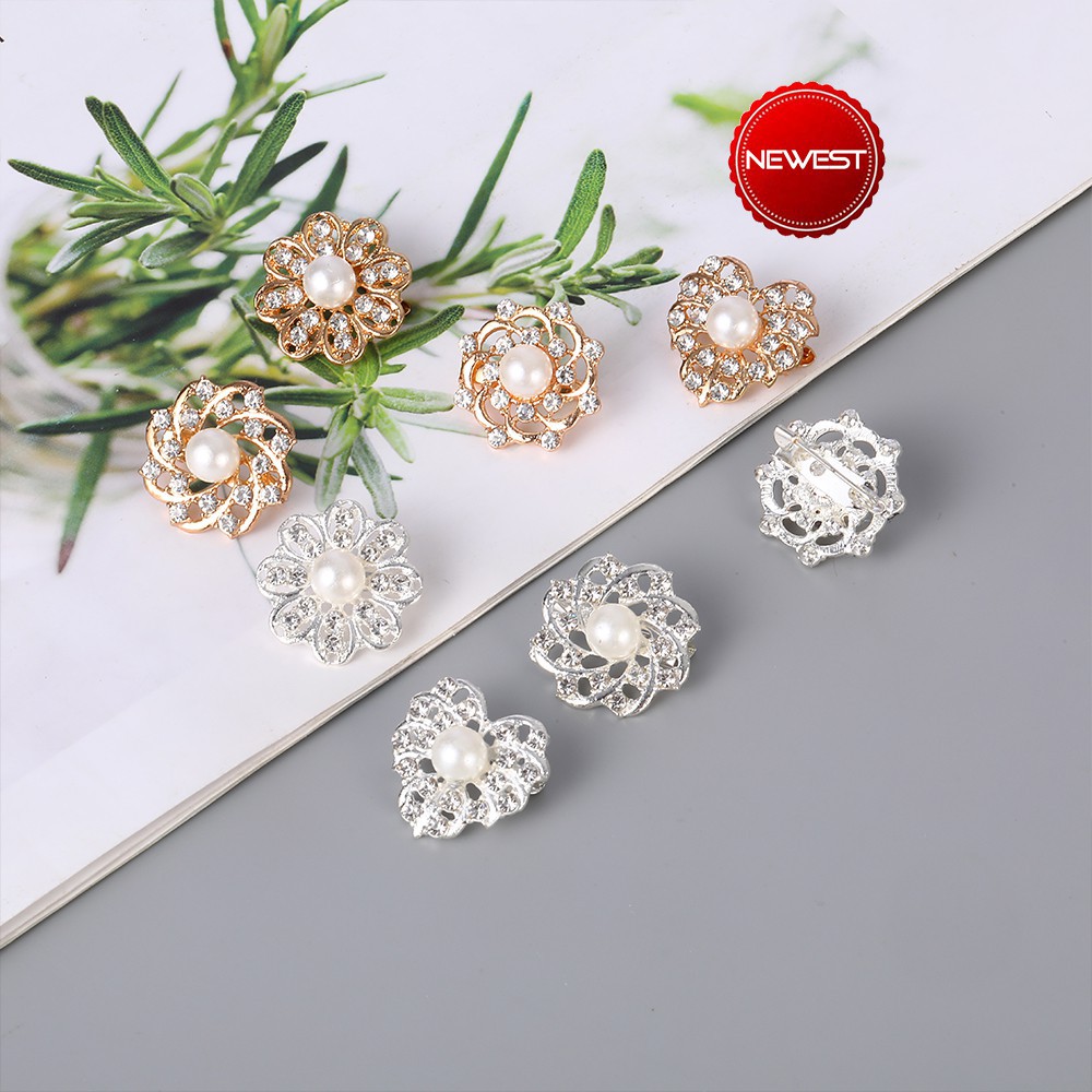 Ready Stock 2021 Newest Mini Kerongsang 4 Styles Flower Heart Pin Tudung Rhinestone Brooch For Women Baby Brooch Pearl Brooches Jewellery Gifts Shopee Singapore