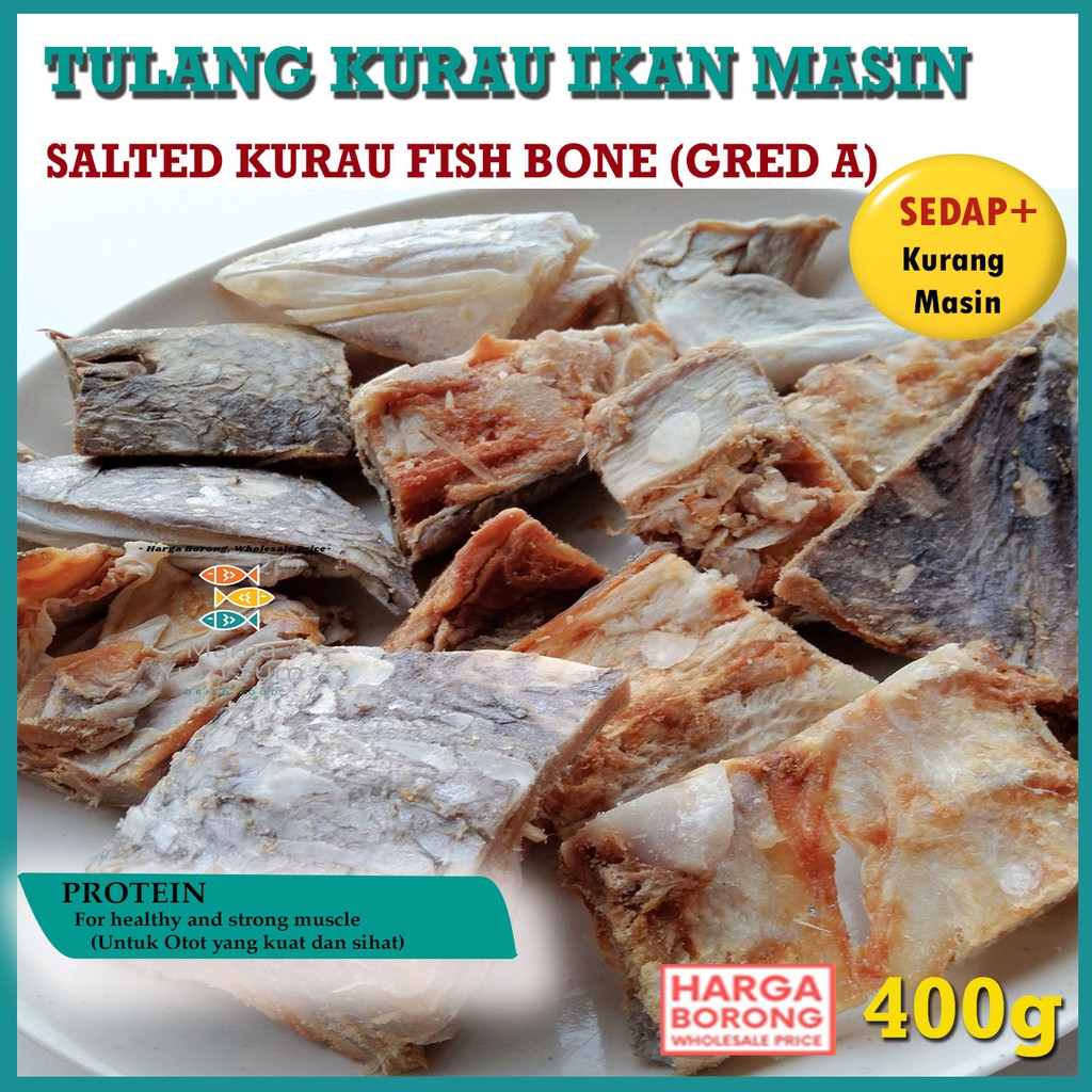 Shop Malaysia New Product Raya Tulang Ikan Kurau Masin Kurau Salted Fish Bone Al Ihsan Mart Mama Yum Yum 400g Shopee Singapore