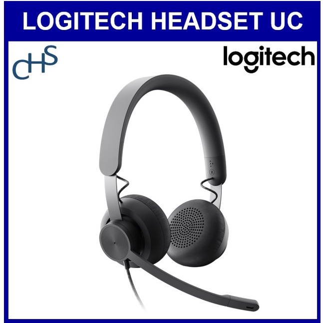 Logitech Zone Wired Headset Noise Cancelling Mic Certified UC Version 2 ...