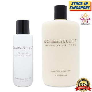 Image of Cadillac Select Premium Leather Lotion 237ml / Cleaner 118ml for Chanel, LV Handbags, Sofas, Jackets, Furniture, Purses