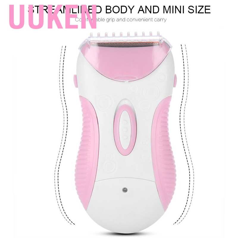 Uuken Electric Women Epilator Painless Armpit Bikini Line Legs Hair Removal Rechargeable Shopee Singapore