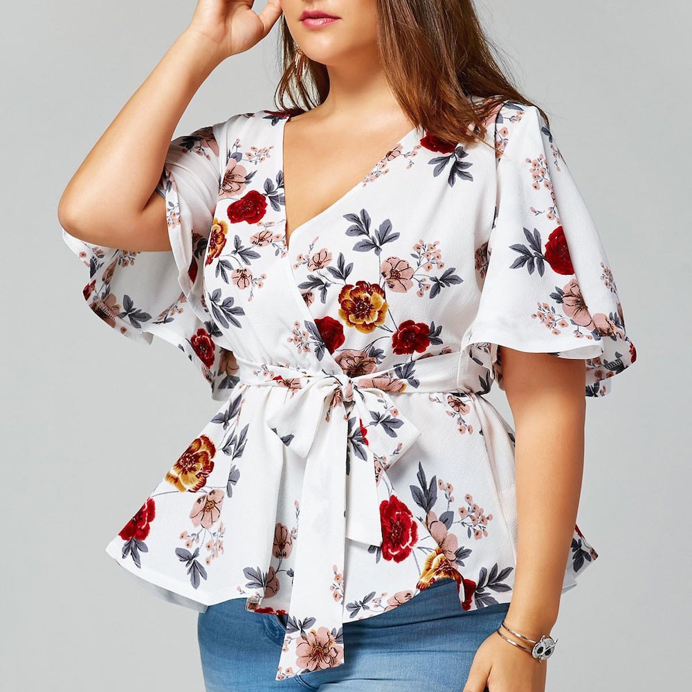 plus size peplum blouse