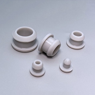 10Pcs Grey Silicone Rubber Hole Caps High Temperature Resistance T Type Plug Cover Snap-on Gasket Blanking End Cap