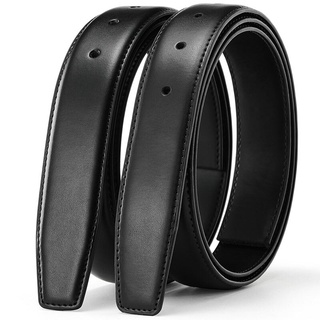 Image of thu nhỏ Belts No Buckle 2.4 2.8 3.0 3.5 3.8cm Width Brand Automatic Buckle Black Genuine Leather Men's Belts Body Without Buckle Strap #0