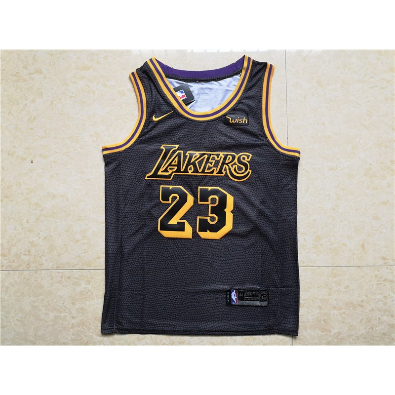 lebron james black jersey lakers