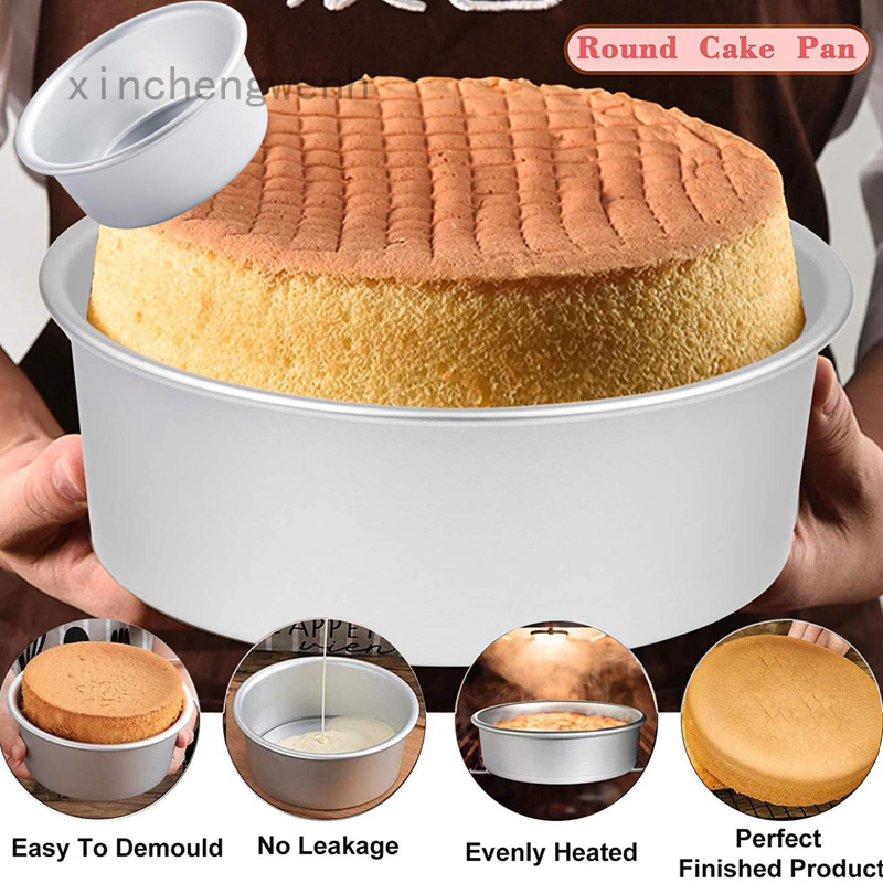 4 6 8 Round Cake Pans Performance Aluminum Nonstick Leakproof Set 8 Inch 6 Inch And 4 Inch Cake Pan Perfect For Tier Smash Cake Non Toxic Healthy Shopee Singapore