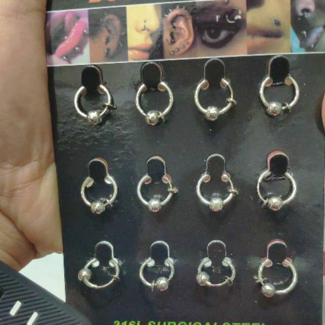 Piercing Earrings With 12pcs Skv 4 Ball Models Shopee Singapore