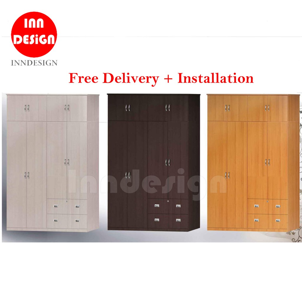 3 Days Flash Sale Offer Desli 8 Doors 2 Drawers Wardrobe Free