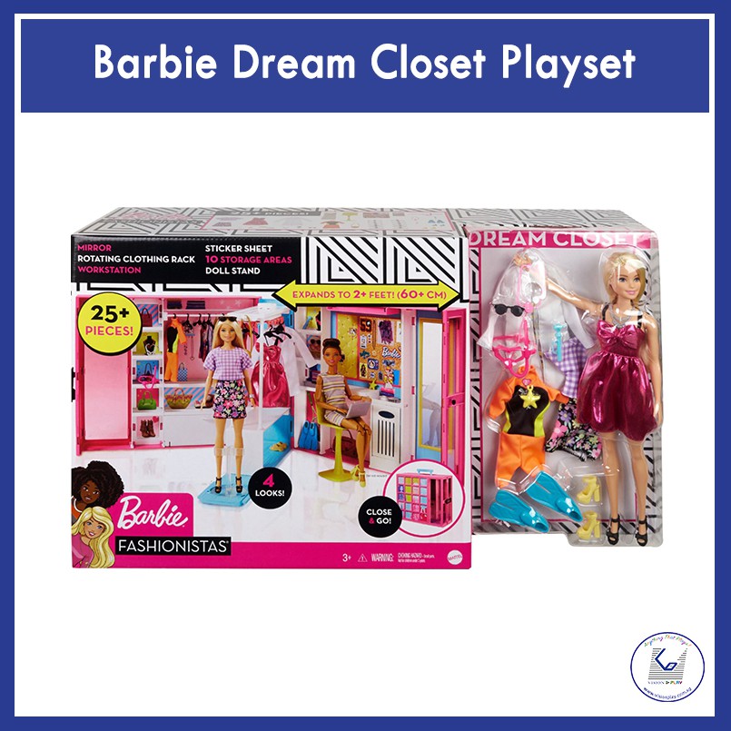 mattel barbie dream closet