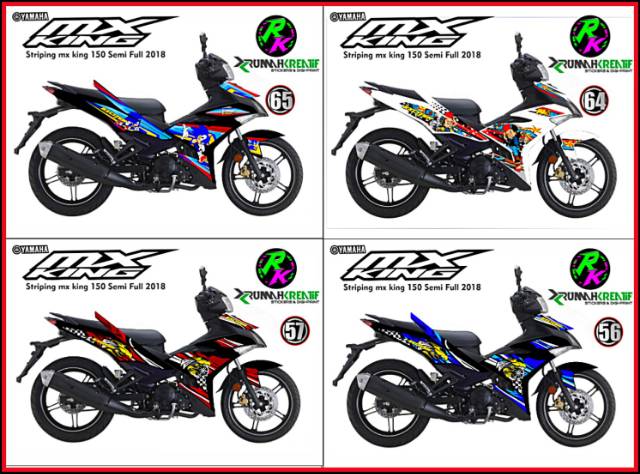 Semi Fullbody Decal Sticker Striping Variations Jupiter Mx King 150 Jupiter Mx 150 Shopee Singapore