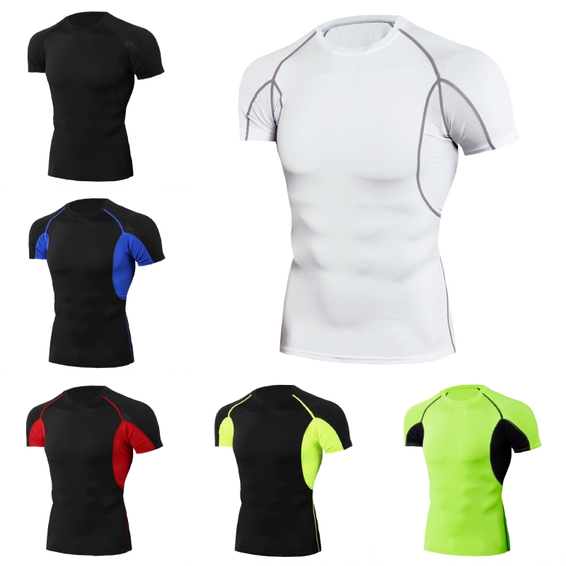 Man Cycling Clothes Short Sleeve Cycling Jersey Skinsuit Elastic Sweat ...