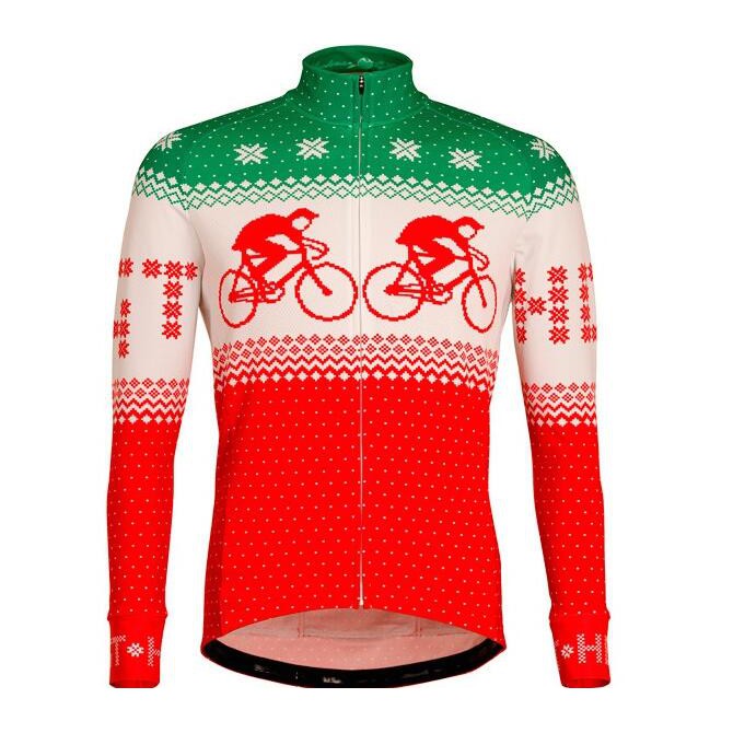 christmas cycling jersey