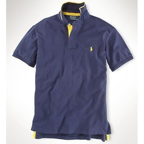 ralph lauren custom fit stretch mesh polo