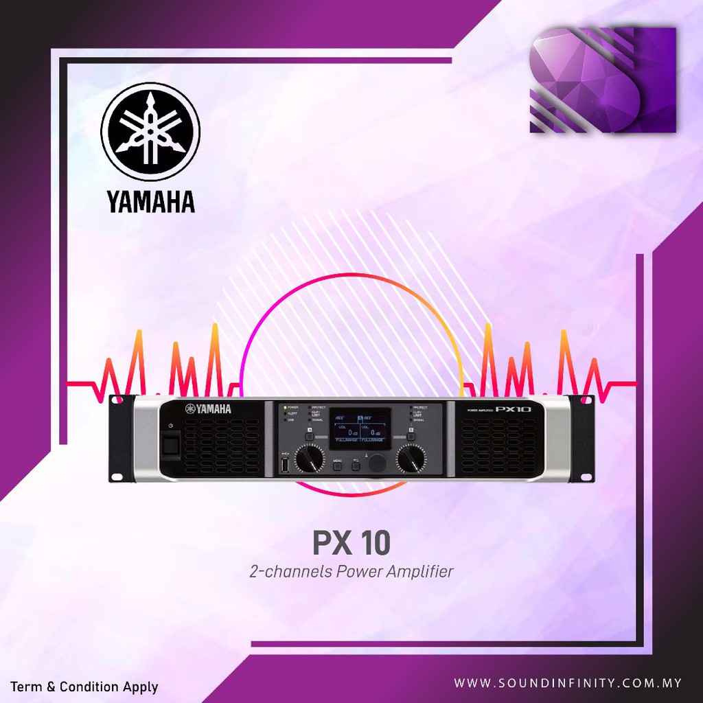 Yamaha PX10 2channel Power Amplifier (PX10) Shopee Singapore