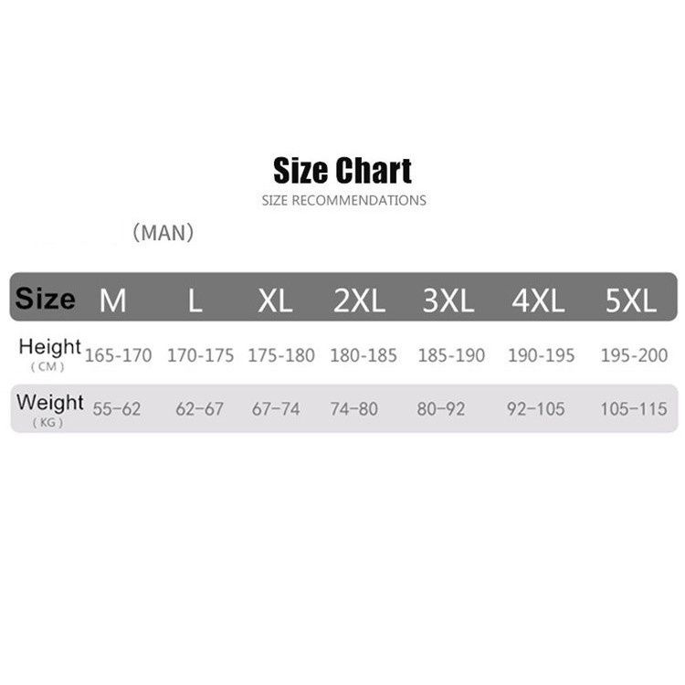 SAILBEE Men's long sleeved surfing suit diving suit sunscreen snorkeling fast dry swimming suit M037 — size chart