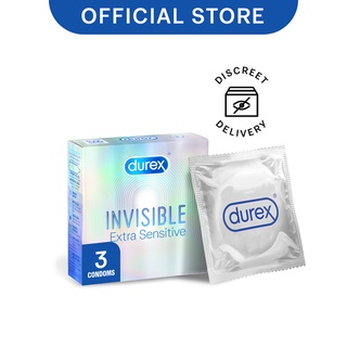 Image of Durex Invisible Extra Sensitive (Thinnest) Condoms 3s
