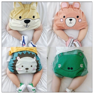 ★Baby Fortune★Baby Outer Wear Shorts Summer Thin Style Children Cute Cartoon Printed Three-Quarter Pants Boys Girls Small Little Baby Breathable Harem Big PP Bread