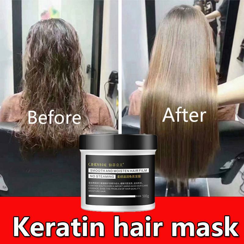 HOT】CINDYNAL Keratin hair mask treatment hair mask softening hair mask  scalp treatment Straighten hair moisturizing 500g | Shopee Singapore