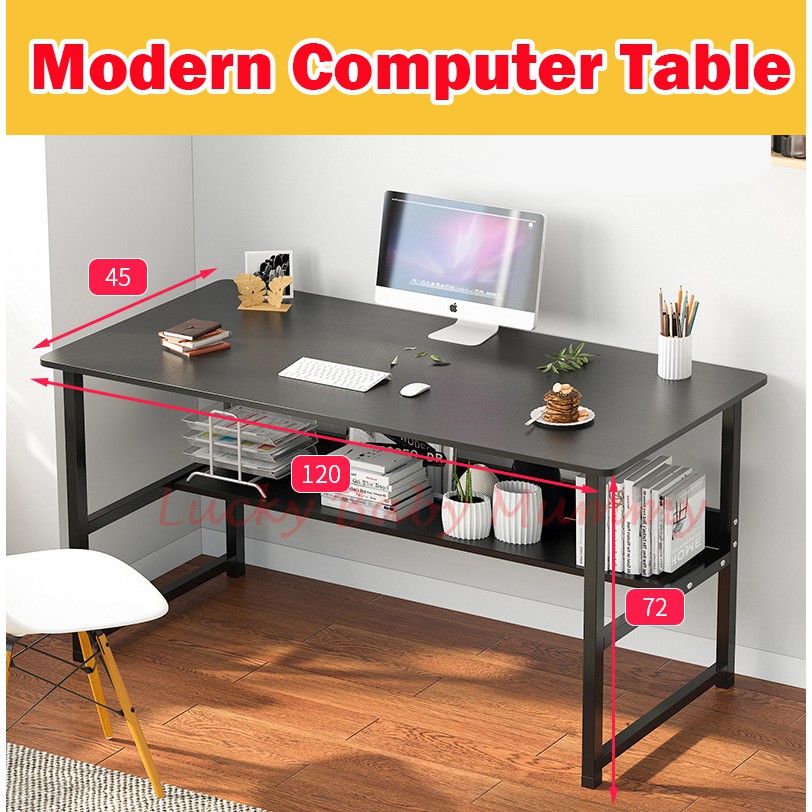 【A51】Modern Study Computer Table / Office Desk | Shopee Singapore