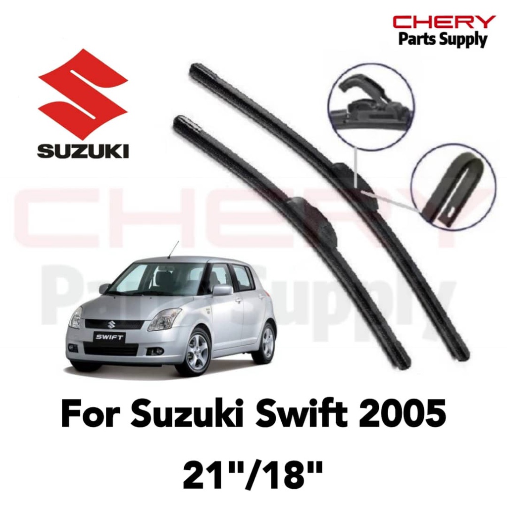 Shop Malaysia Ready Stock Japan Technology Silicone Wiper Suzuki Swift 2005 21 18 Front Wiper Blade Set Wiper Murah Shopee Singapore