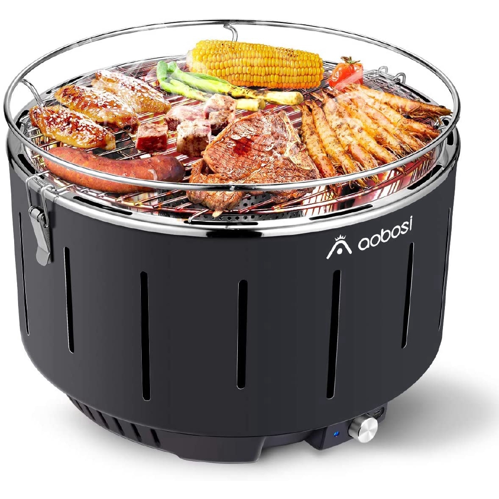 Table grill charcoal Aobosi Smokefree charcoal grill Table grill