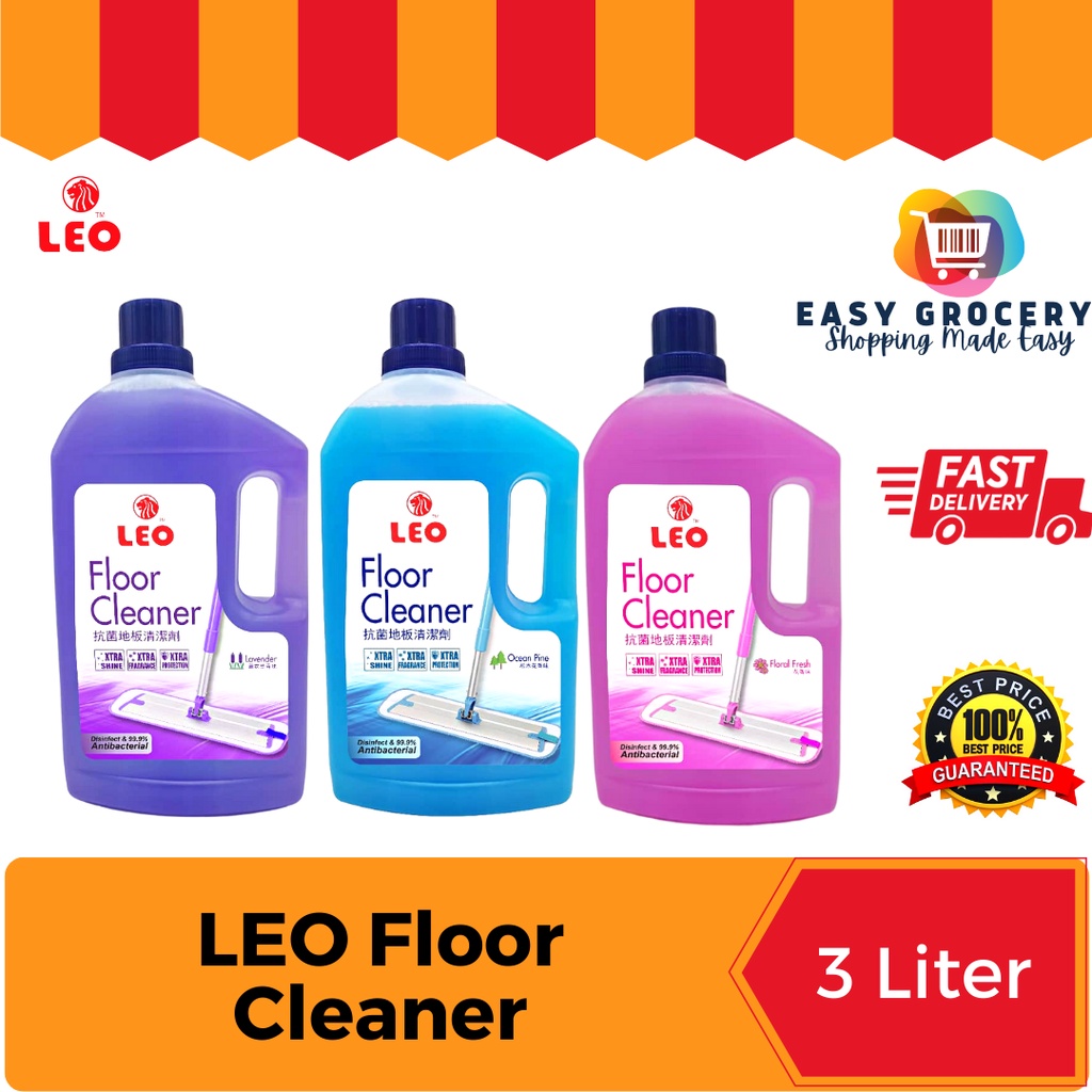LEO Floor Cleaner 3 Liter (Regular/ Floral/ Lavender) Shopee Singapore