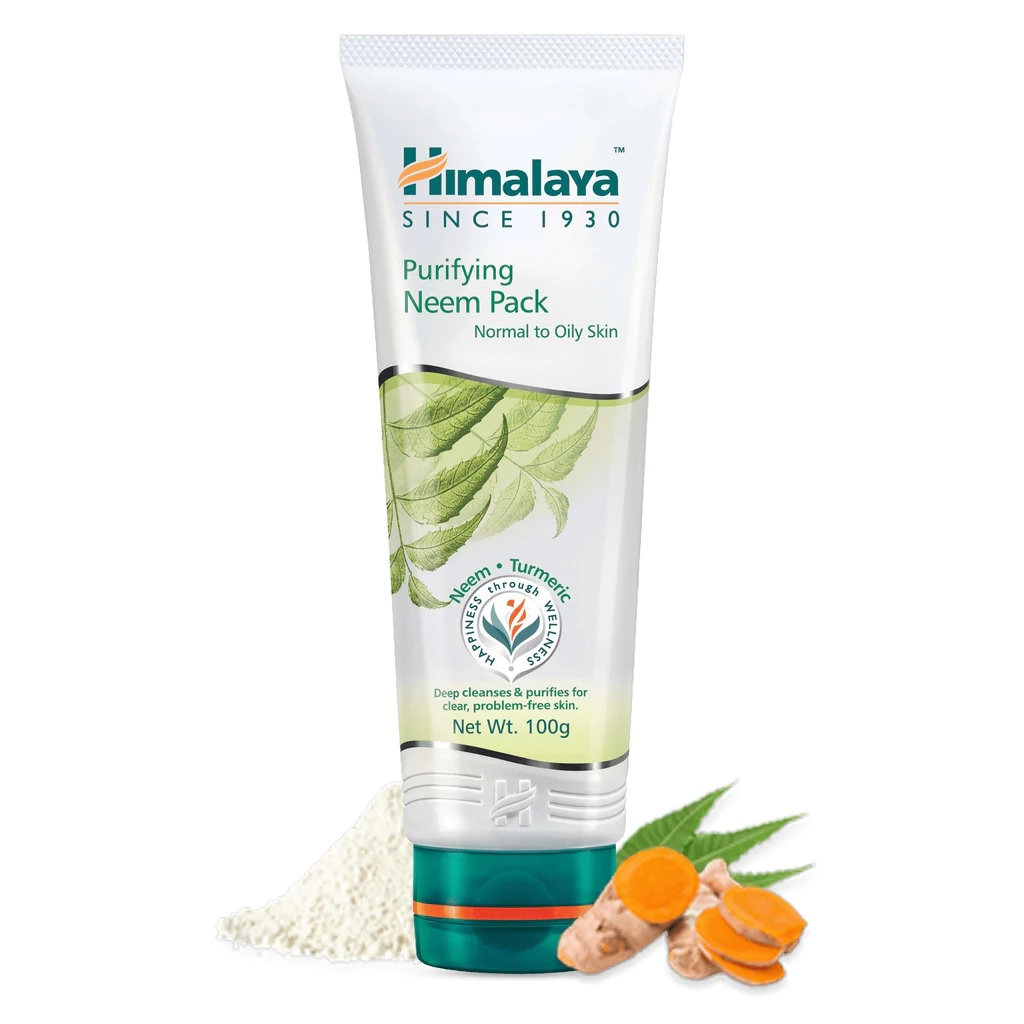 Himalaya Neem Face Pack 100 ml Has turmeic (Heals skin & prevents