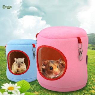 Portable Small Animal Hamster Breathable pet Transport Bag cage Travel Backpack Accessories with 60ML Water Bottle Pink 